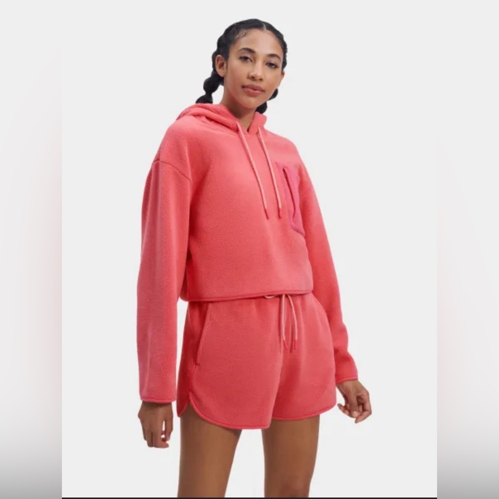 UGG Pink Myley Sherpa Hoodie Brand New without tags